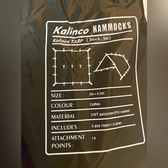 Kalinco tarp for tent or shelter multiuse - Picture 4 of 7
